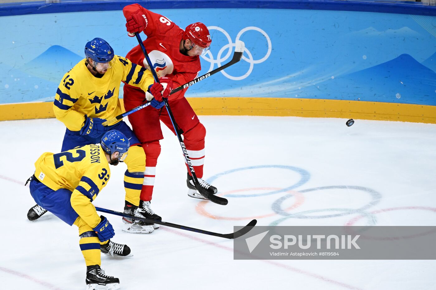 China Olympics 2022 Ice Hockey Men ROC - Sweden