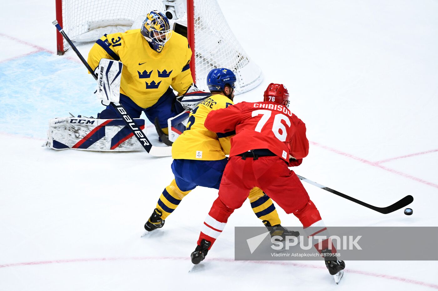 China Olympics 2022 Ice Hockey Men ROC - Sweden