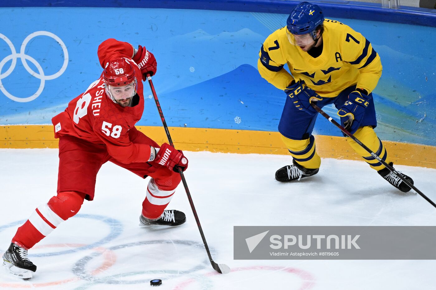 China Olympics 2022 Ice Hockey Men ROC - Sweden