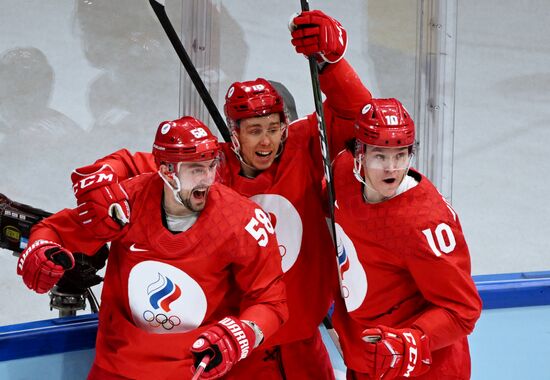 China Olympics 2022 Ice Hockey Men ROC - Sweden