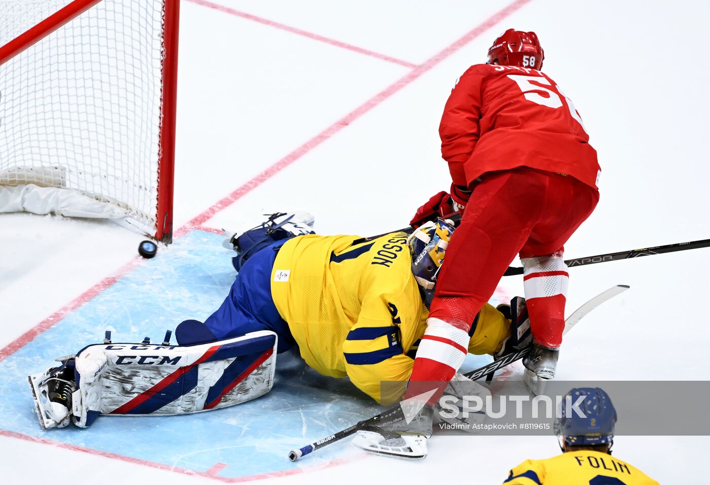 China Olympics 2022 Ice Hockey Men ROC - Sweden