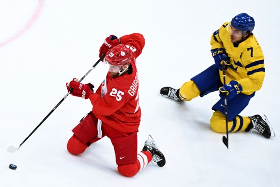 China Olympics 2022 Ice Hockey Men ROC - Sweden