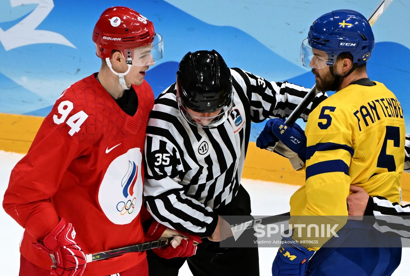 China Olympics 2022 Ice Hockey Men ROC - Sweden