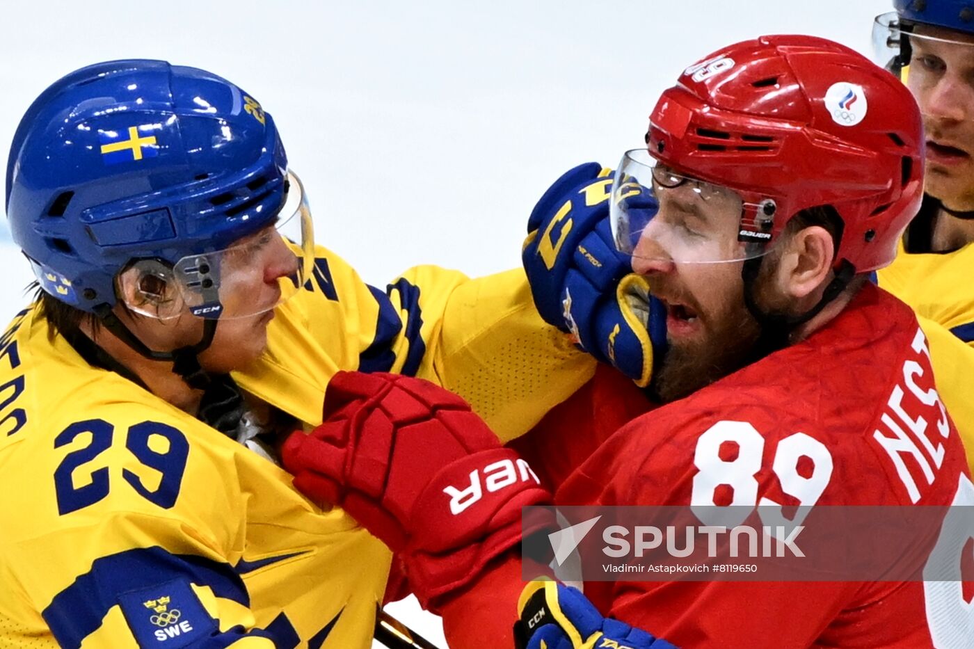 China Olympics 2022 Ice Hockey Men ROC - Sweden