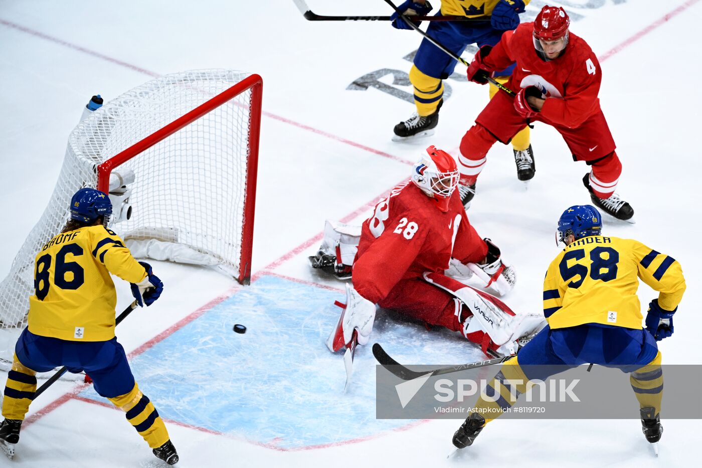 China Olympics 2022 Ice Hockey Men ROC - Sweden