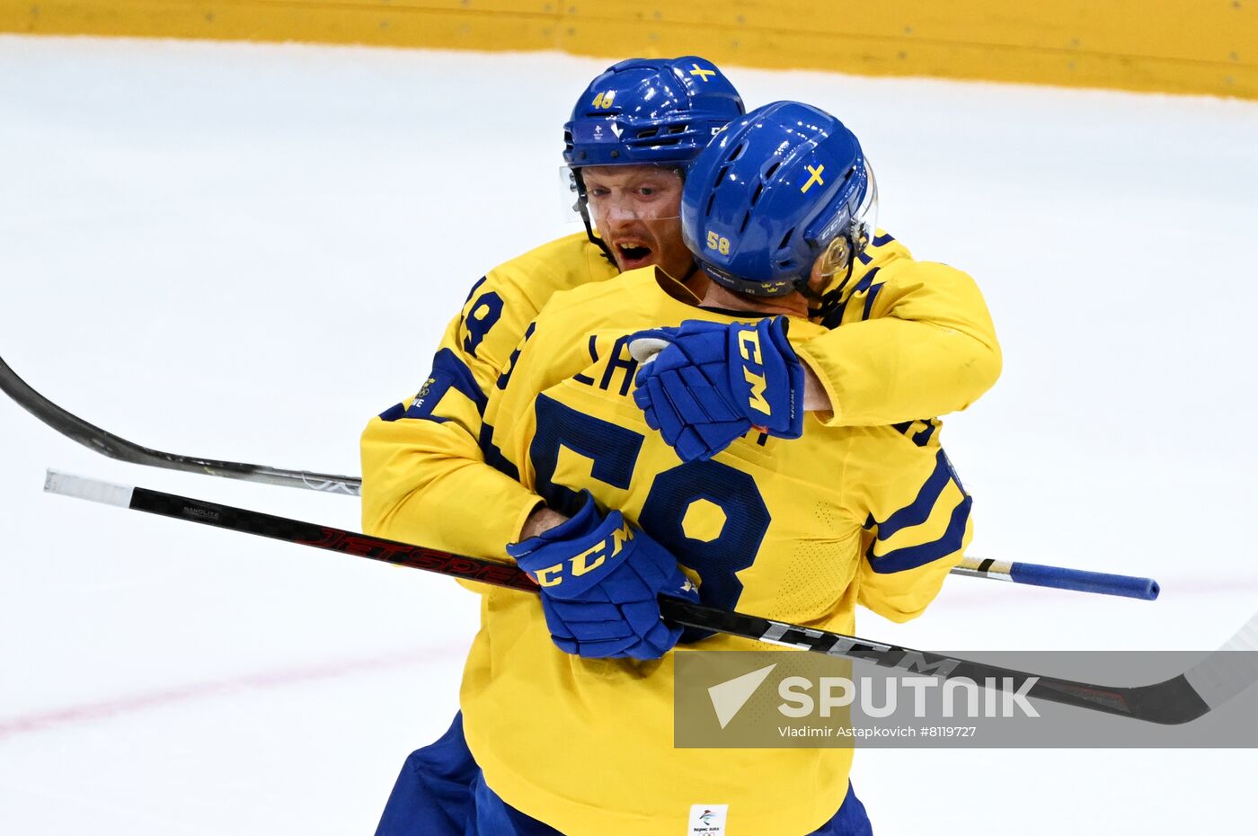 China Olympics 2022 Ice Hockey Men ROC - Sweden