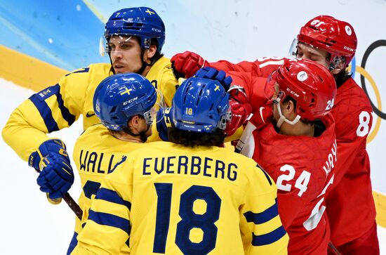 China Olympics 2022 Ice Hockey Men ROC - Sweden