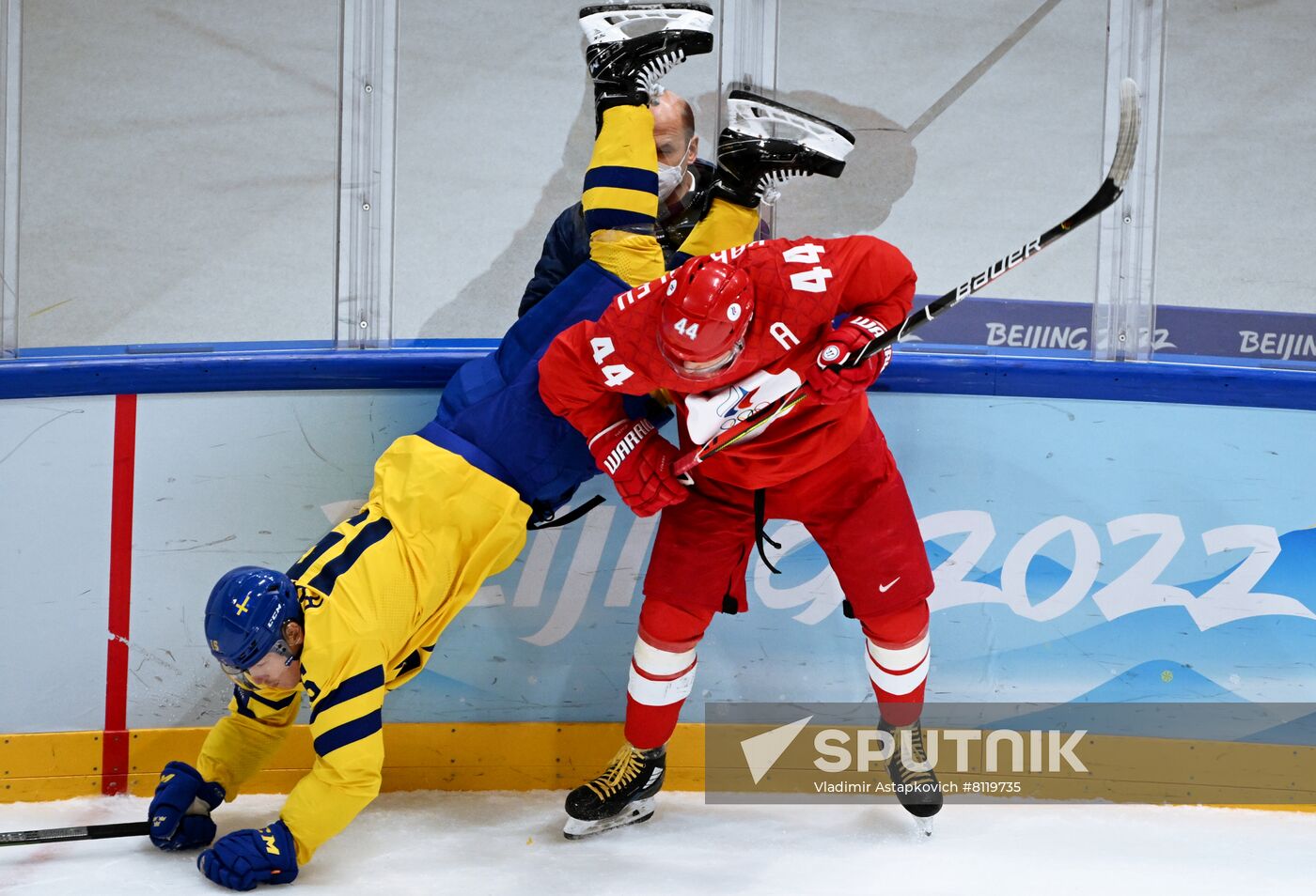 China Olympics 2022 Ice Hockey Men ROC - Sweden