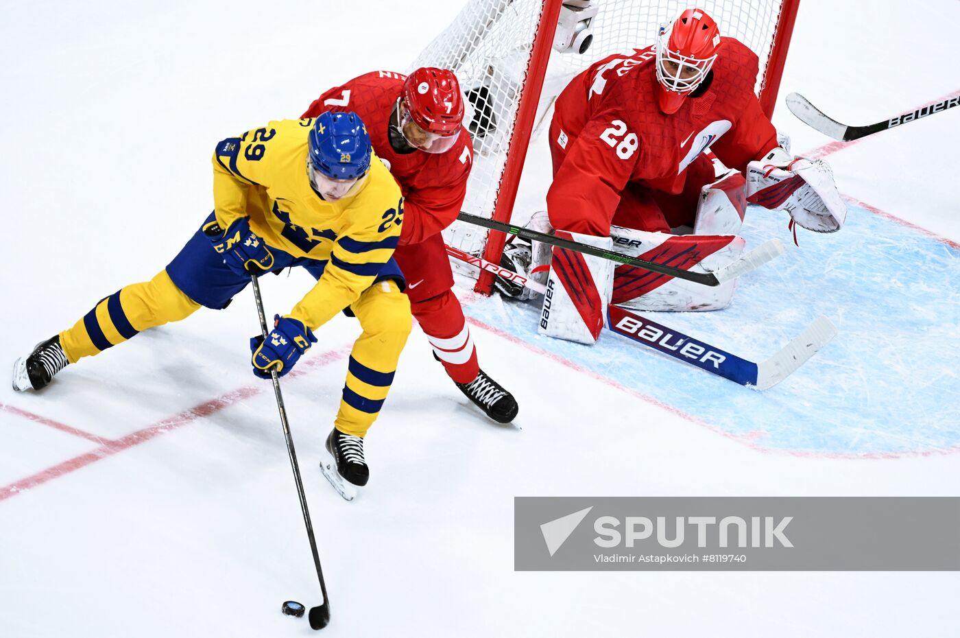 China Olympics 2022 Ice Hockey Men ROC - Sweden