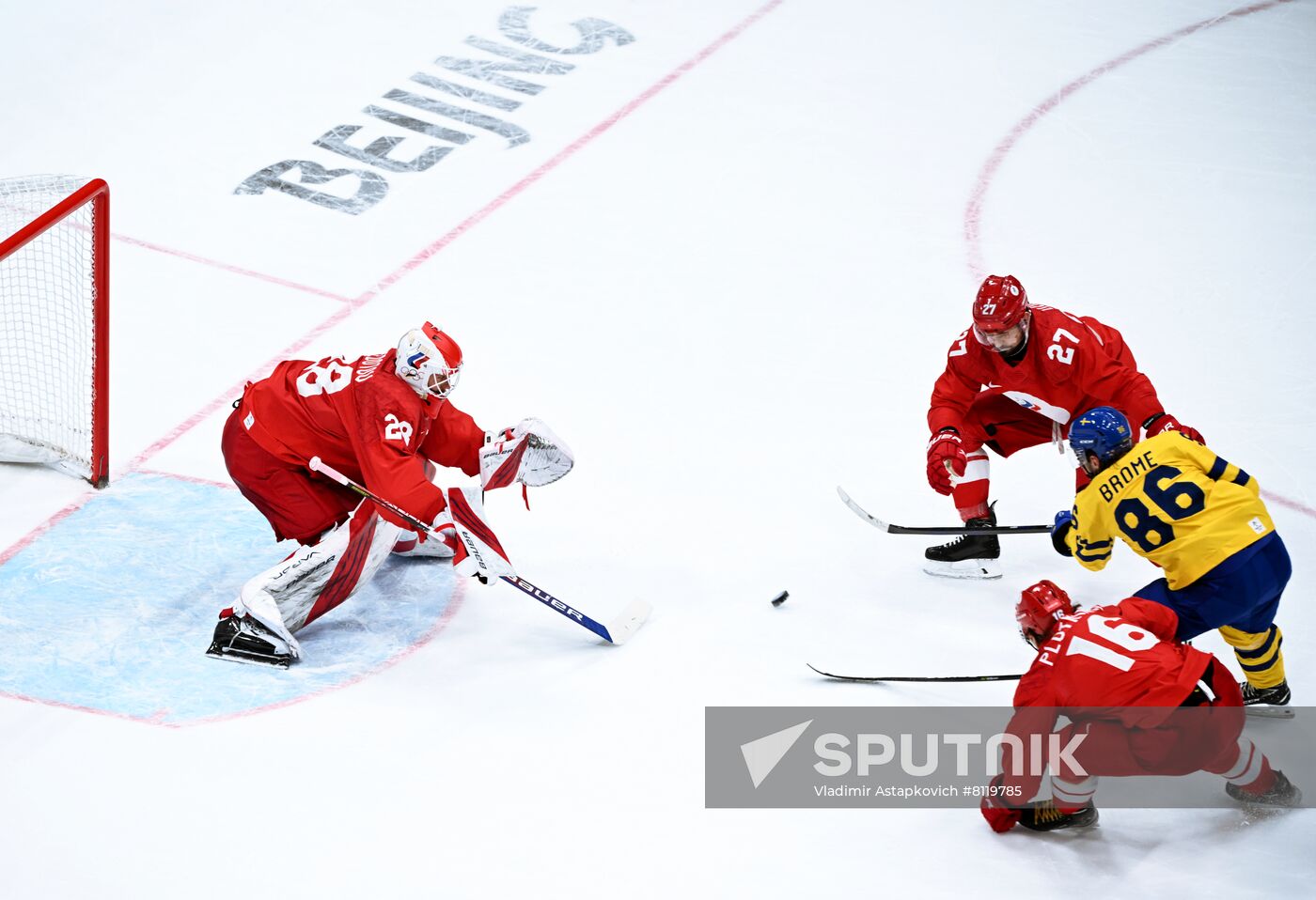 China Olympics 2022 Ice Hockey Men ROC - Sweden