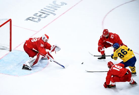 China Olympics 2022 Ice Hockey Men ROC - Sweden