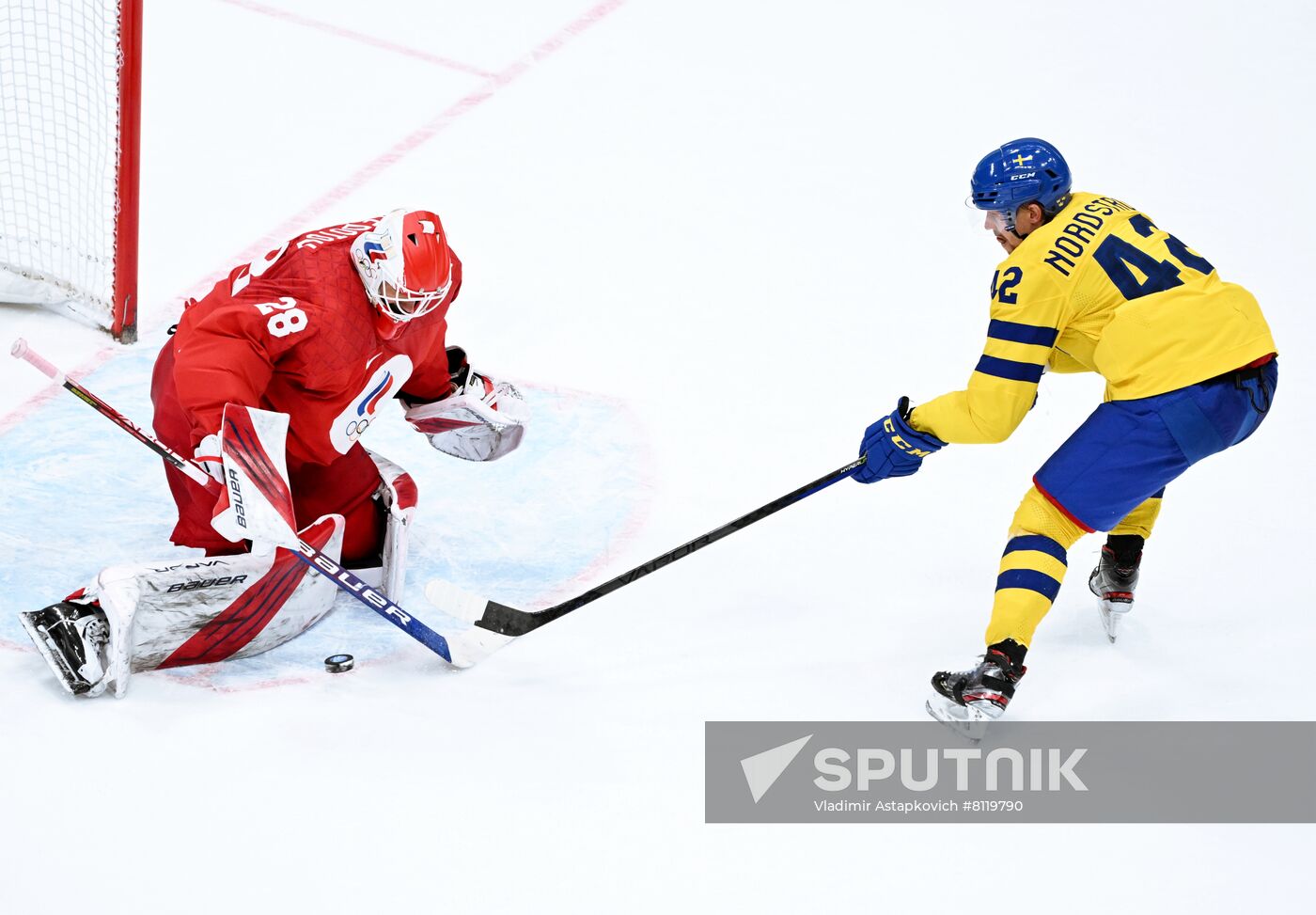 China Olympics 2022 Ice Hockey Men ROC - Sweden