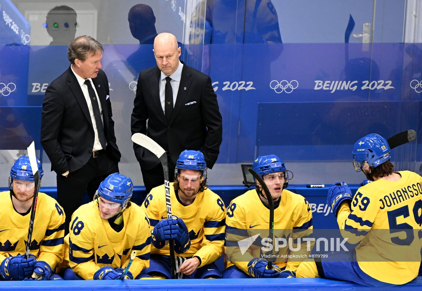 China Olympics 2022 Ice Hockey Men ROC - Sweden