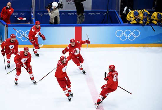 China Olympics 2022 Ice Hockey Men ROC - Sweden