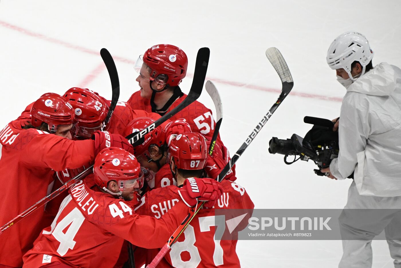 China Olympics 2022 Ice Hockey Men ROC - Sweden