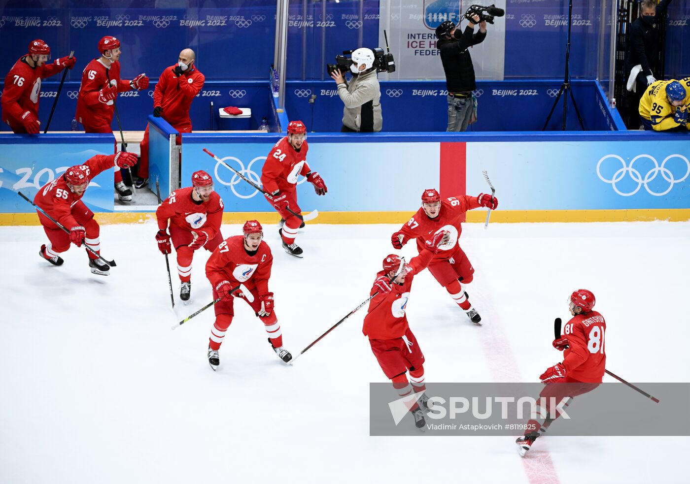China Olympics 2022 Ice Hockey Men ROC - Sweden