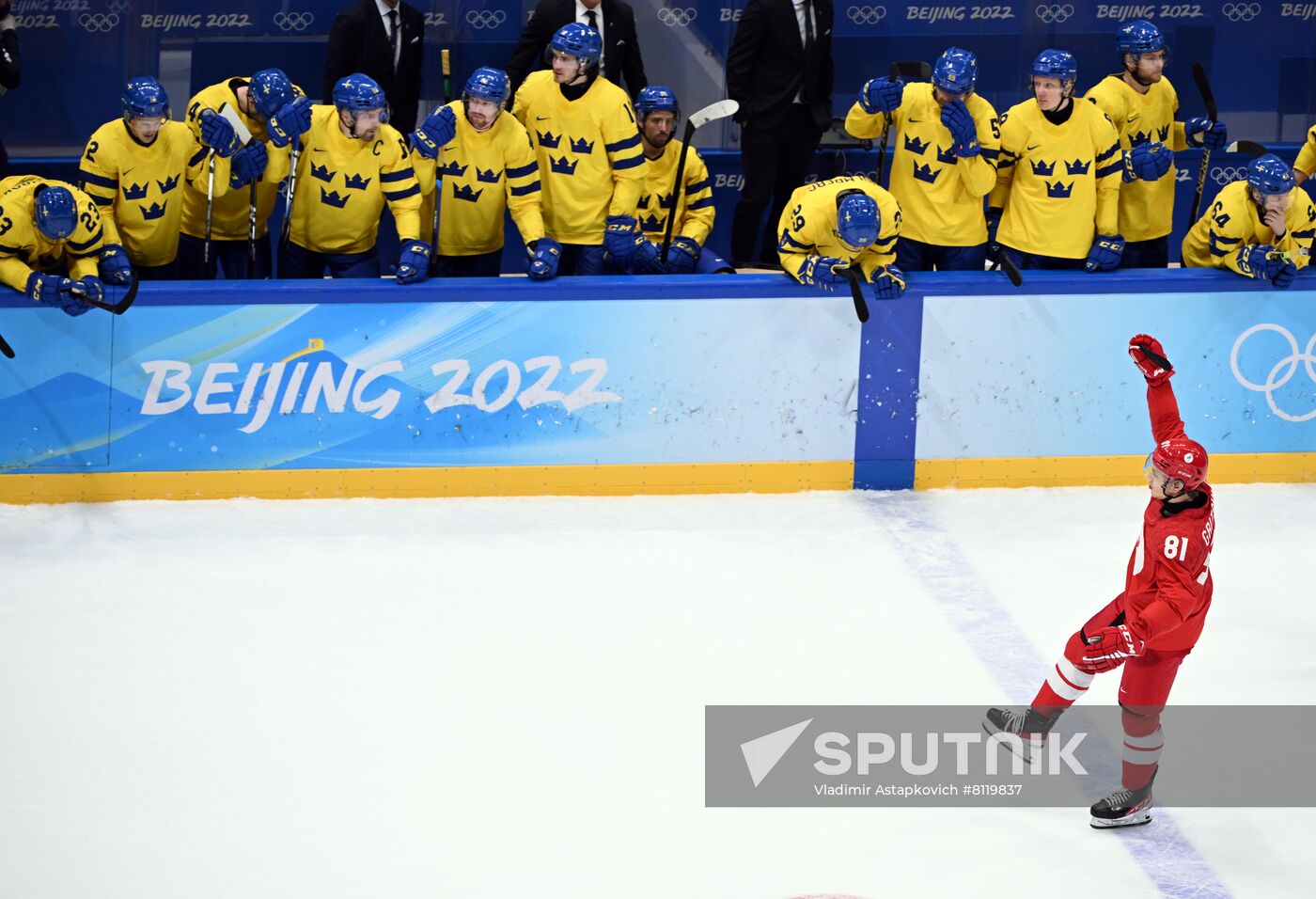 China Olympics 2022 Ice Hockey Men ROC - Sweden