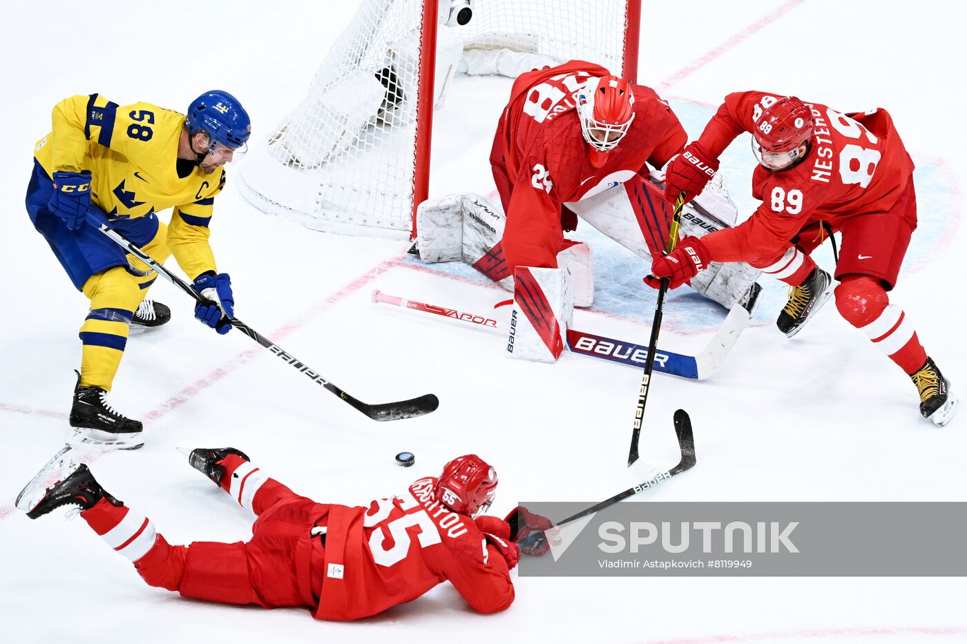 China Olympics 2022 Ice Hockey Men ROC - Sweden
