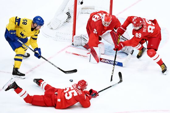 China Olympics 2022 Ice Hockey Men ROC - Sweden