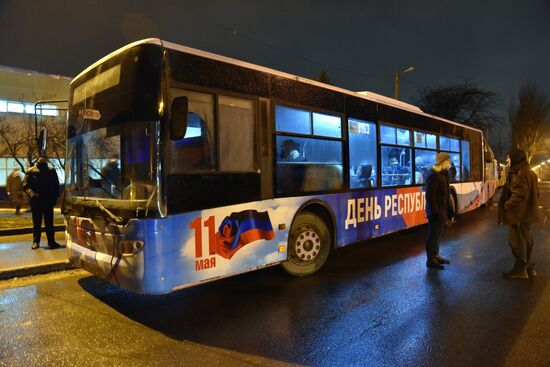 Ukraine Donetsk Evacuation