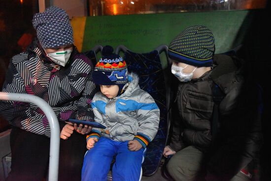 Ukraine Donetsk Evacuation