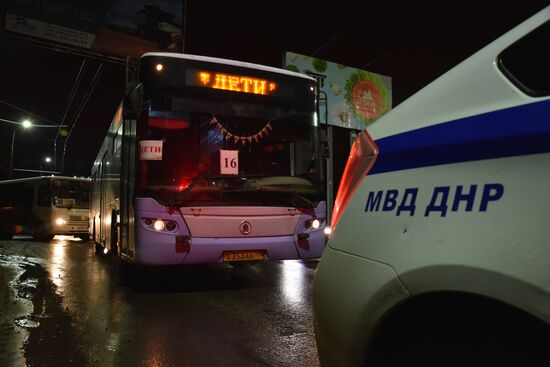 Ukraine Donetsk Evacuation