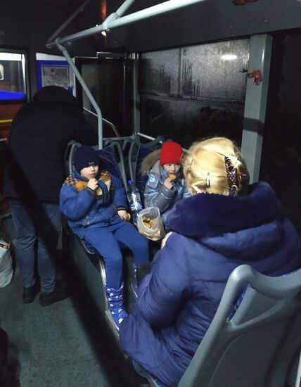 Ukraine Donetsk Evacuation