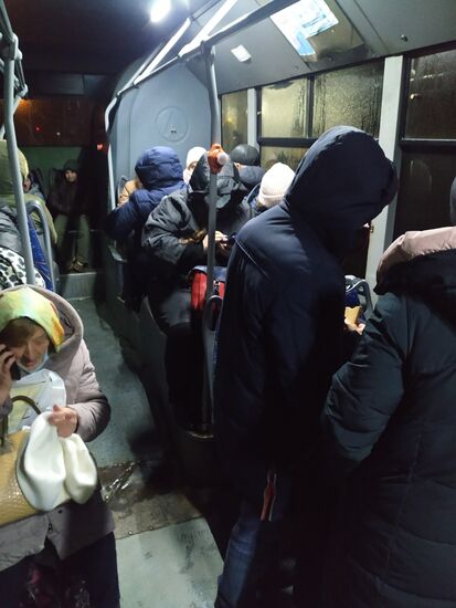 Ukraine Donetsk Evacuation