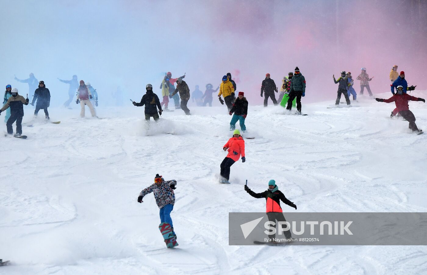 Russia Olympic Supporters Flashmob