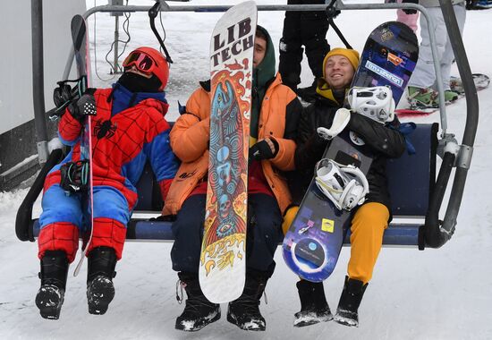 Russia Olympic Supporters Flashmob