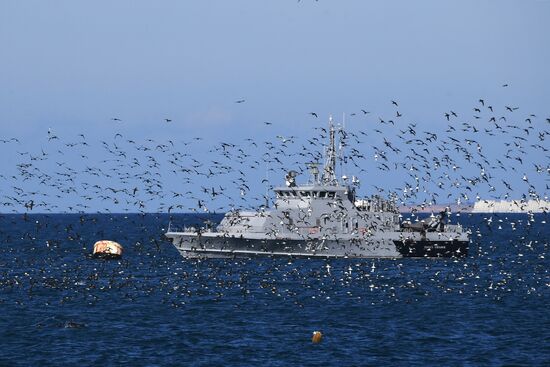 Russia Naval Military Drills