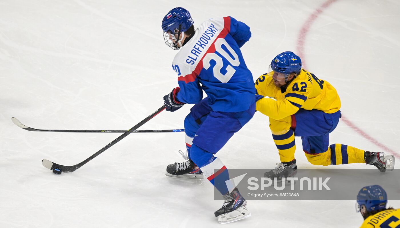 China Olympics 2022 Ice Hockey Men Sweden - Slovakia