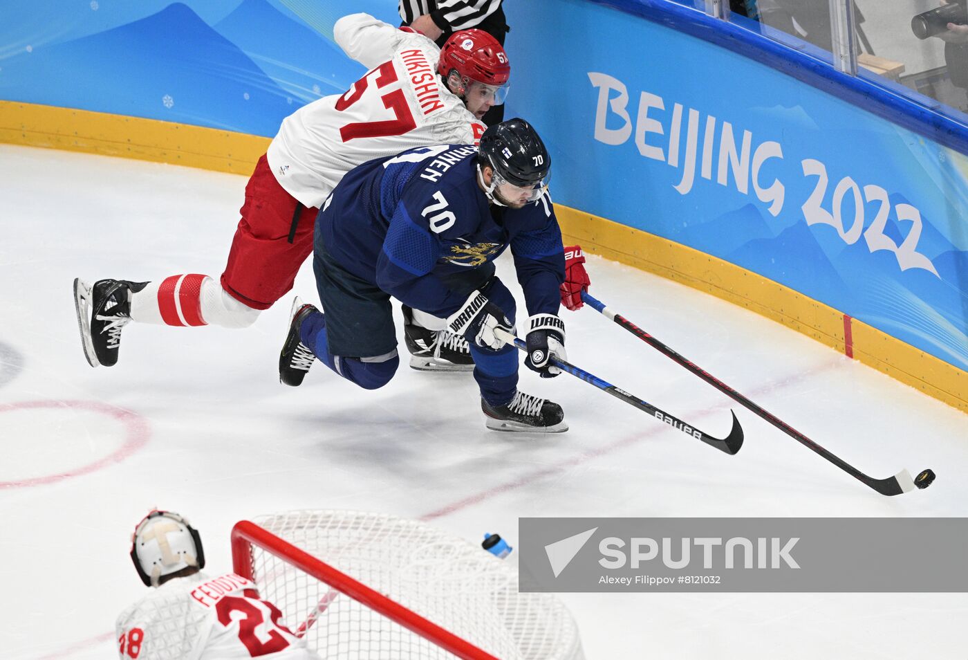 China Olympics 2022 Ice Hockey Finland - ROC