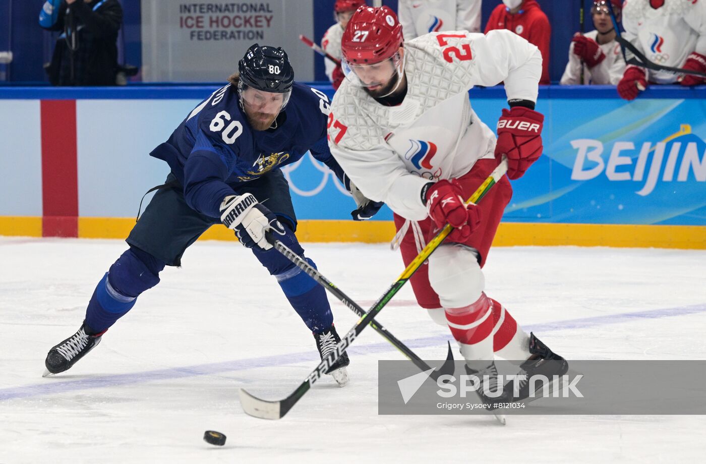 China Olympics 2022 Ice Hockey Finland - ROC