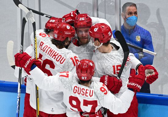 China Olympics 2022 Ice Hockey Finland - ROC