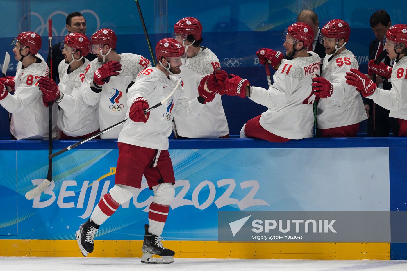 China Olympics 2022 Ice Hockey Finland - ROC