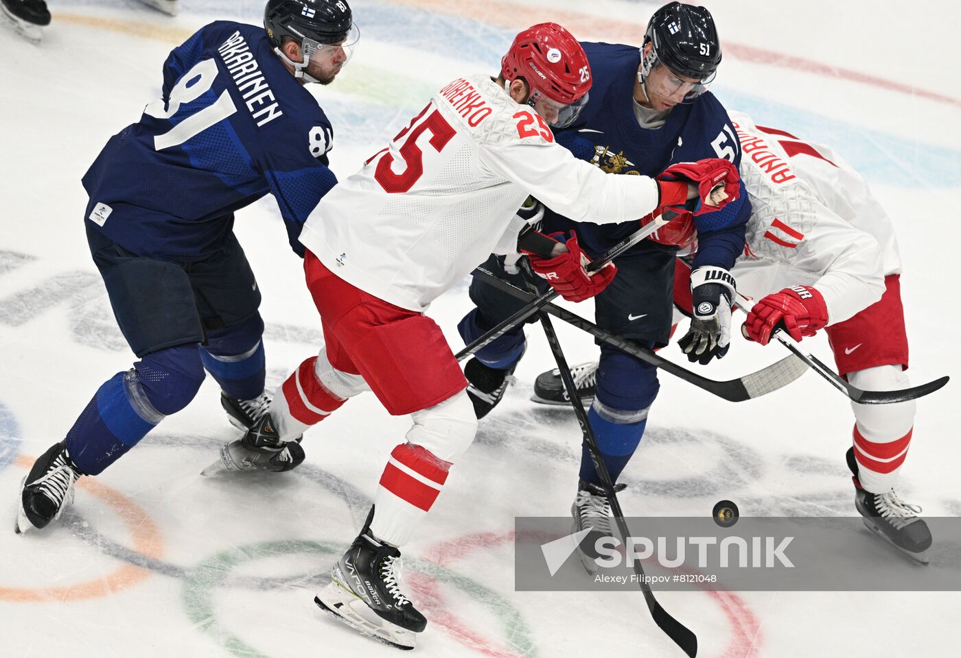 China Olympics 2022 Ice Hockey Finland - ROC