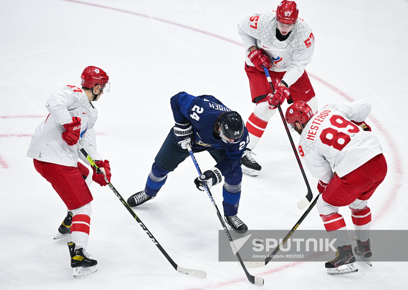 China Olympics 2022 Ice Hockey Finland - ROC