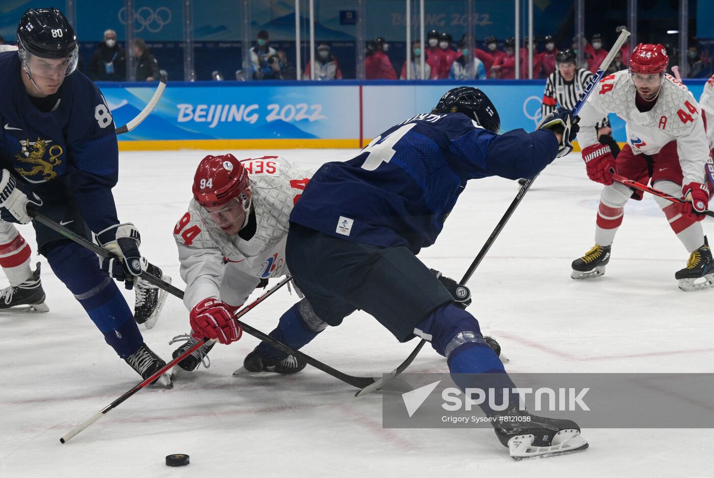 China Olympics 2022 Ice Hockey Finland - ROC