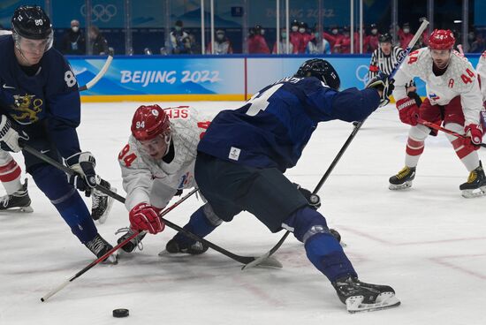 China Olympics 2022 Ice Hockey Finland - ROC