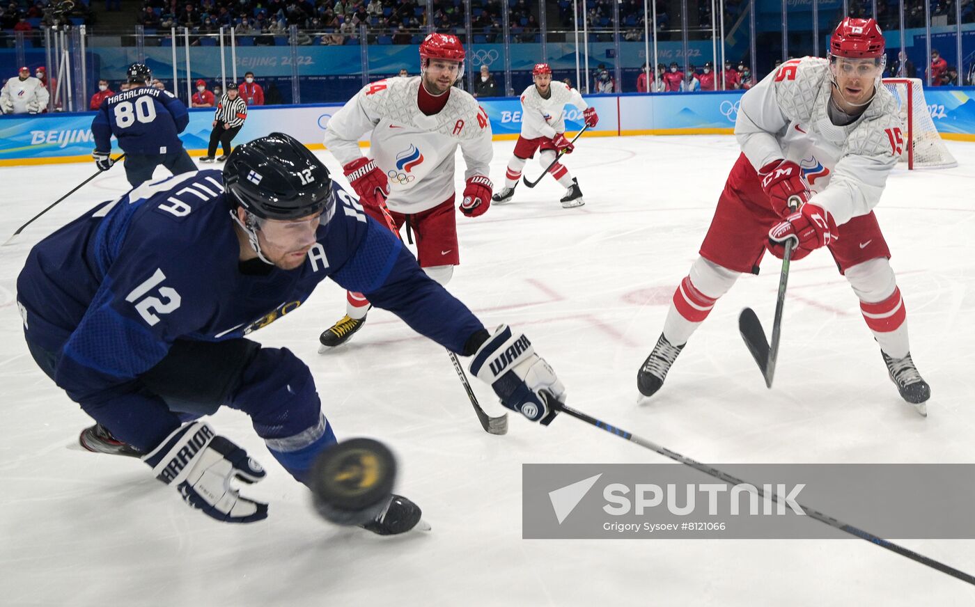 China Olympics 2022 Ice Hockey Finland - ROC