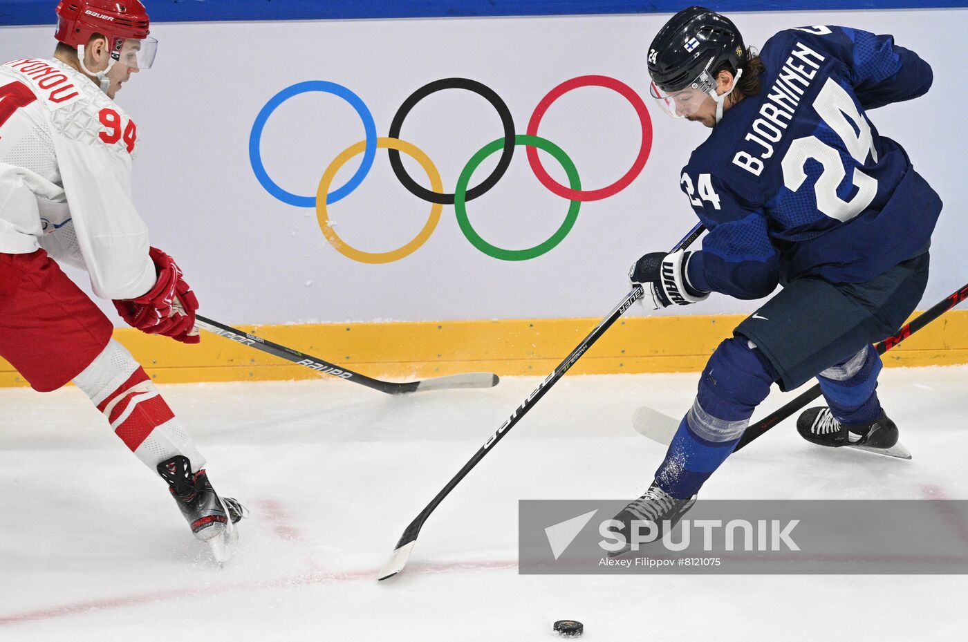China Olympics 2022 Ice Hockey Finland - ROC
