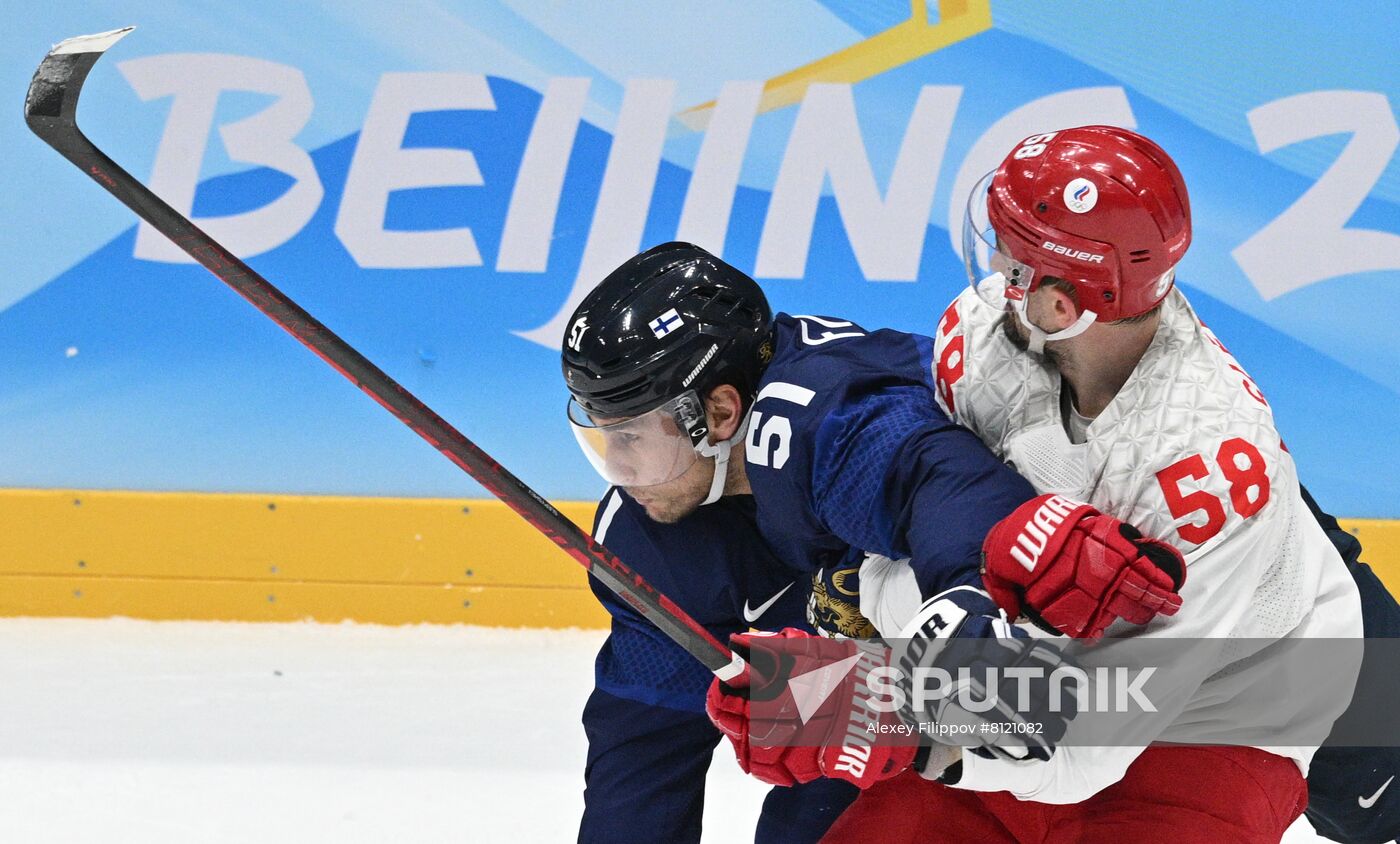 China Olympics 2022 Ice Hockey Finland - ROC