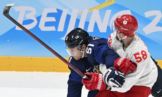 China Olympics 2022 Ice Hockey Finland - ROC