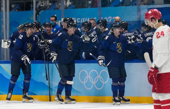 China Olympics 2022 Ice Hockey Finland - ROC