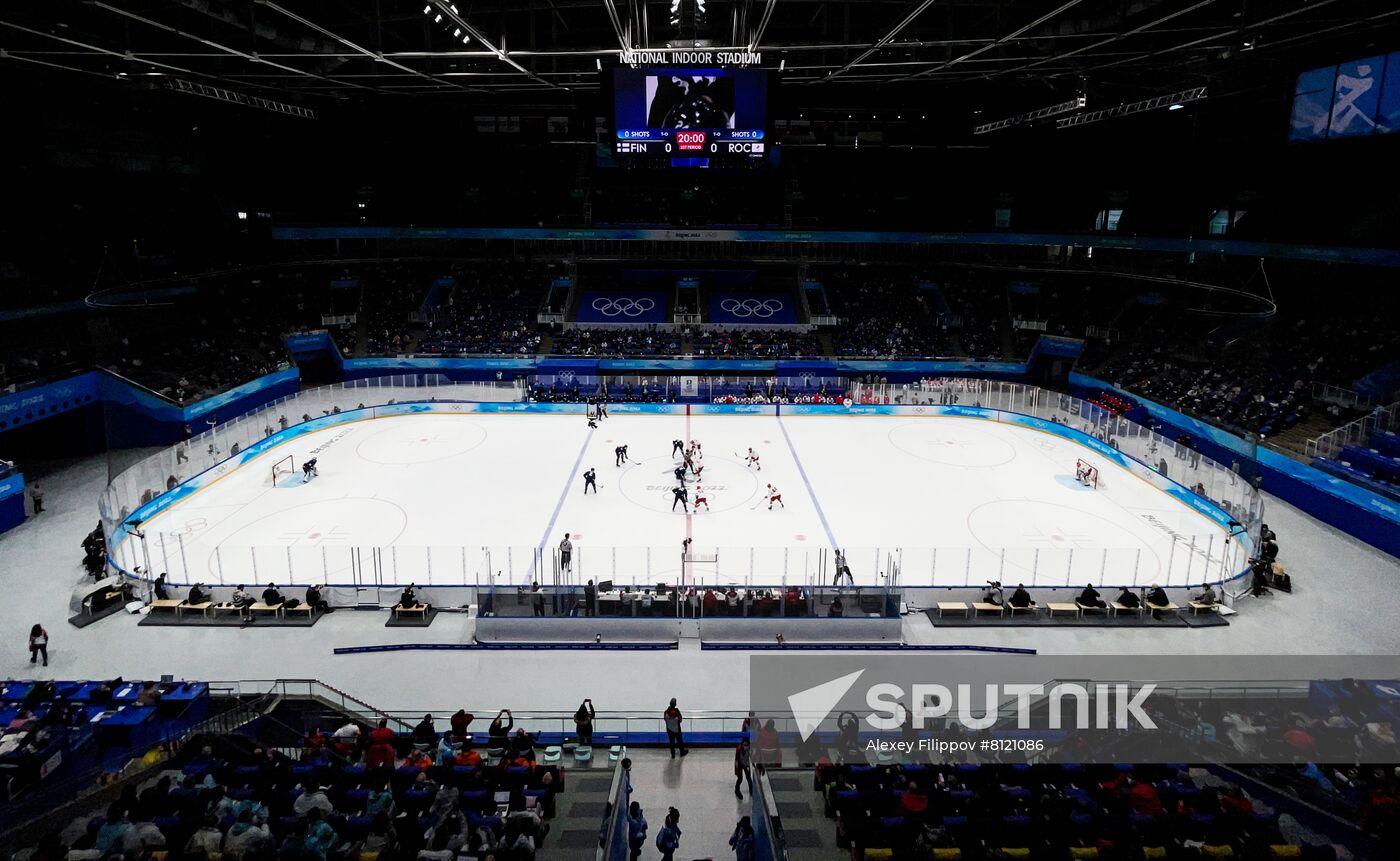 China Olympics 2022 Ice Hockey Finland - ROC