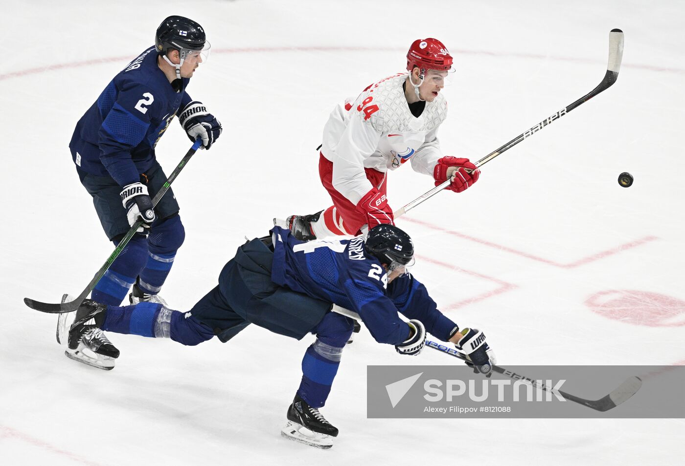 China Olympics 2022 Ice Hockey Finland - ROC