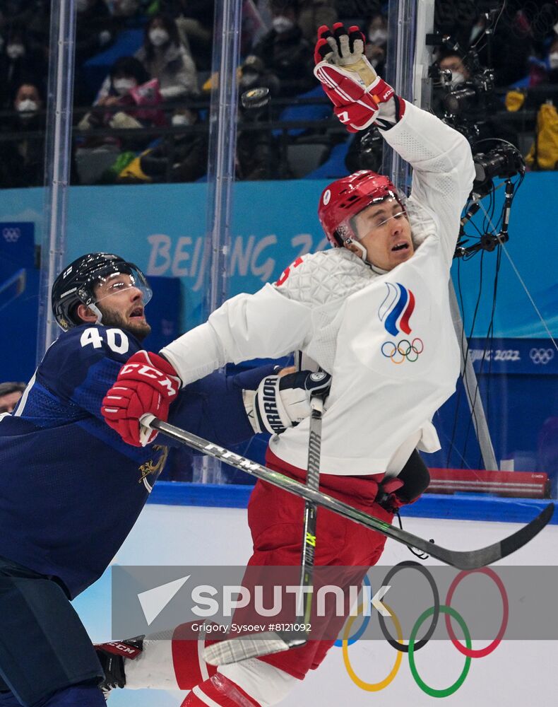China Olympics 2022 Ice Hockey Finland - ROC