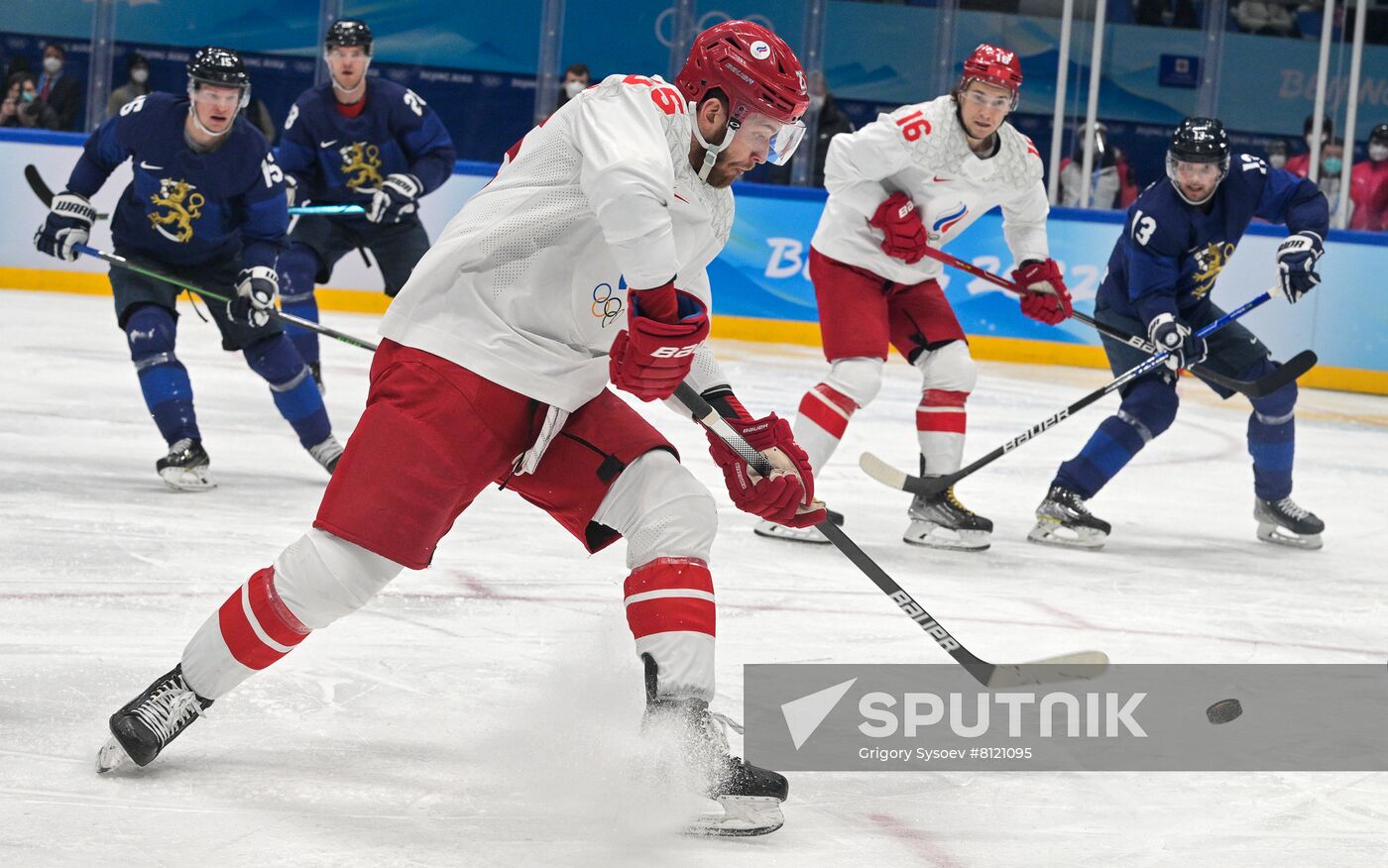 China Olympics 2022 Ice Hockey Finland - ROC