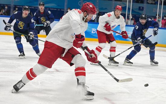 China Olympics 2022 Ice Hockey Finland - ROC